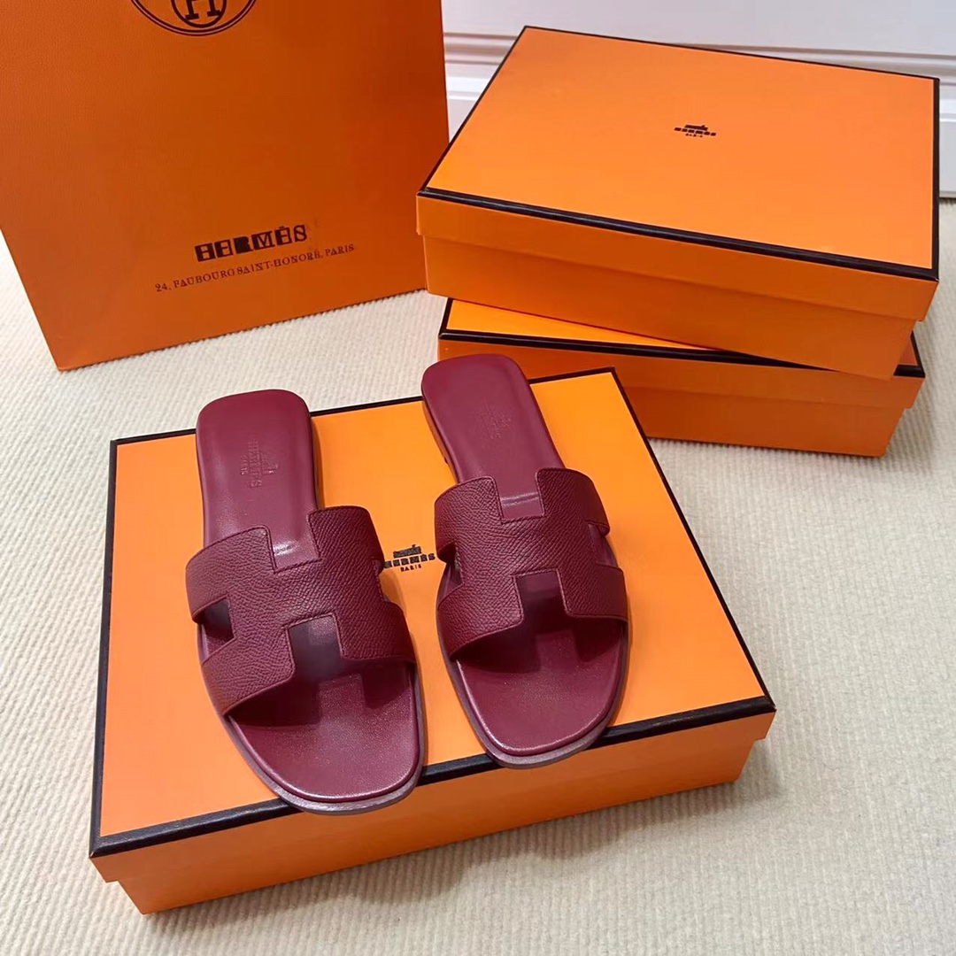 에르메스 올수공 오란 슬리퍼 샌들 앱송 35